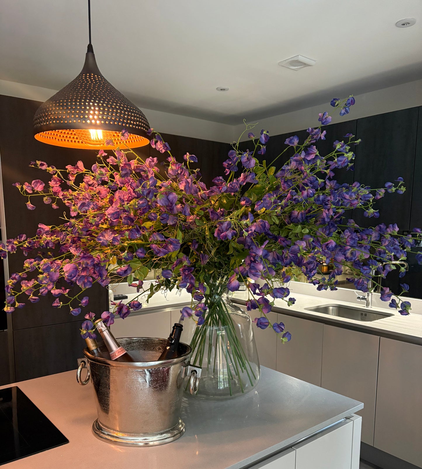 XL SWEET PEA SPRAY DEEP VIOLET