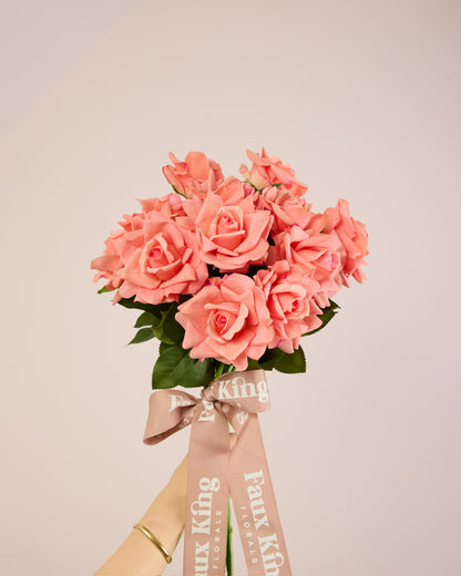 VALENTINES ROSE BOUQUET - RED/MERLOT/WHITE