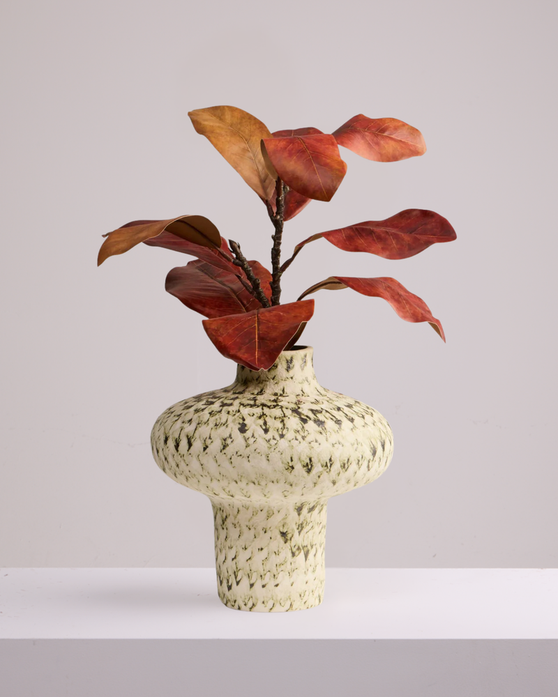 MAGNOLIA BRANCH IN BURNT ORANGE