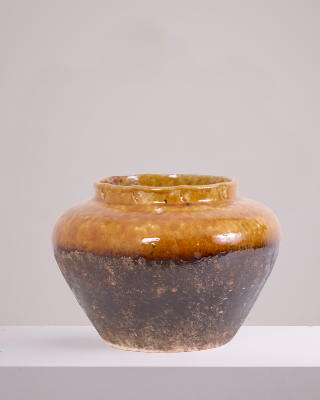 BURNT ORANGE VASE