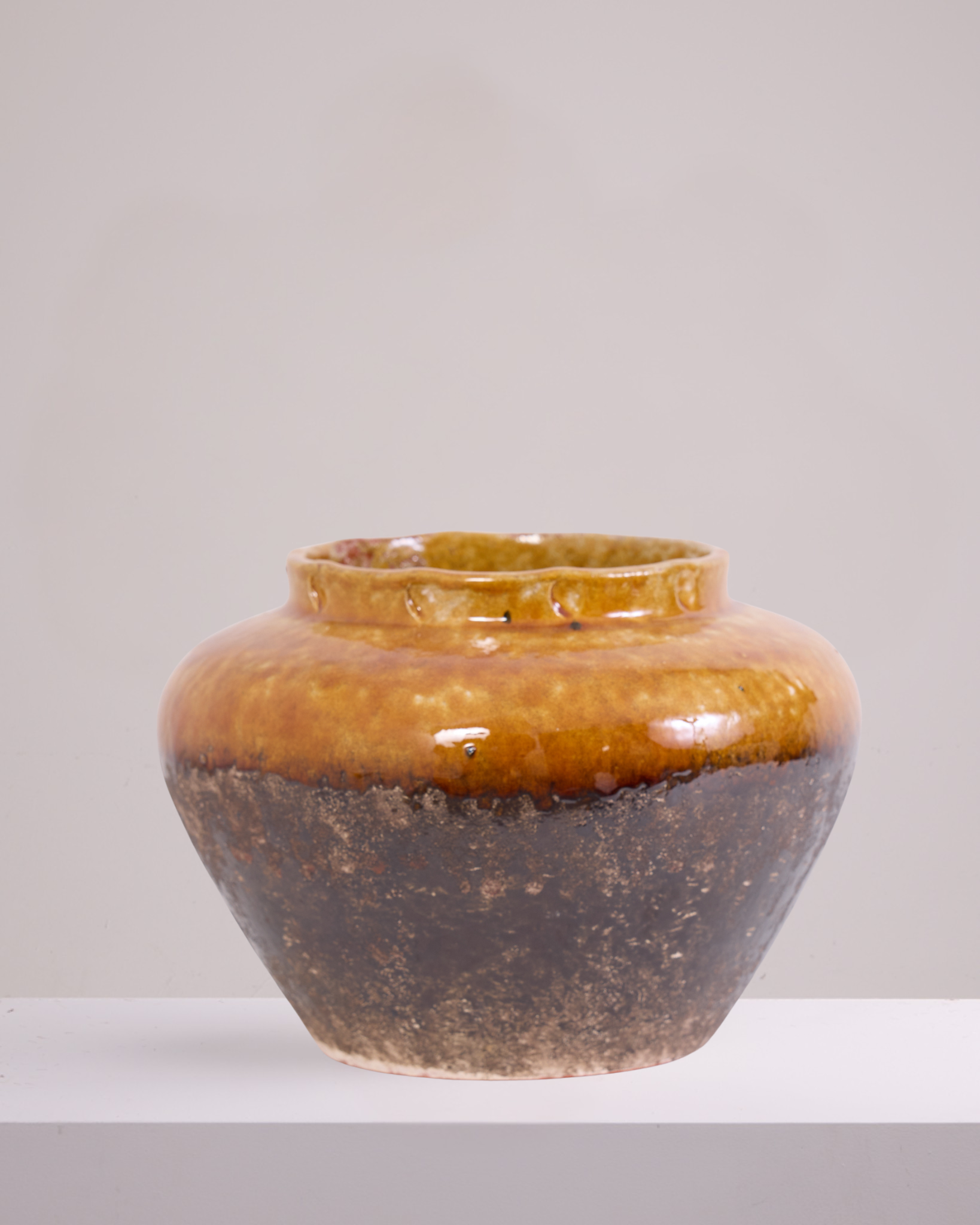 BURNT ORANGE VASE