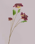 BURGUNDY HYDRANGEA SPRAY 69CM