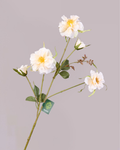 SILK-KA 5 HEAD ROSE TRIO IN WHITE 88CM