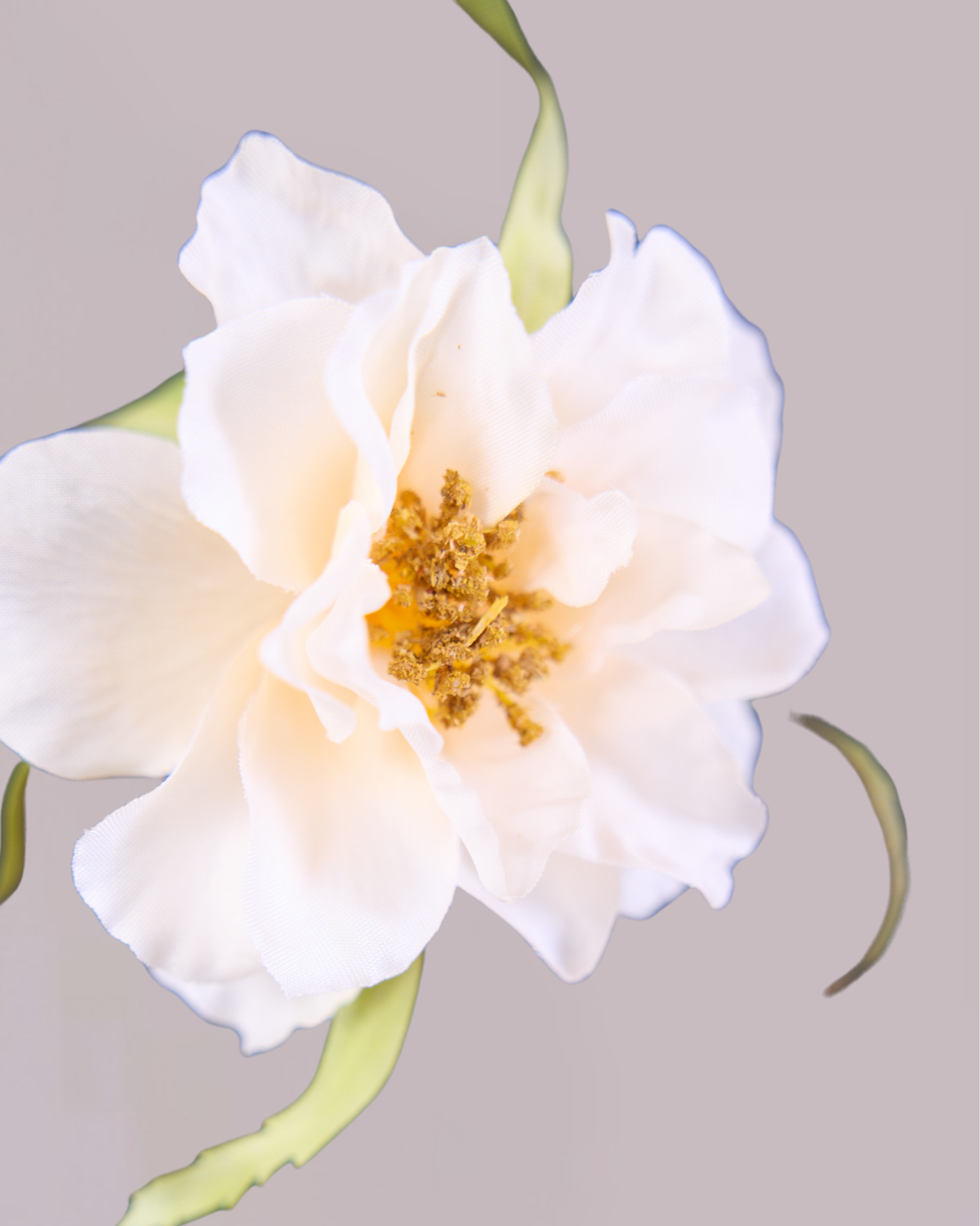 SILK-KA 5 HEAD ROSE TRIO IN WHITE 88CM