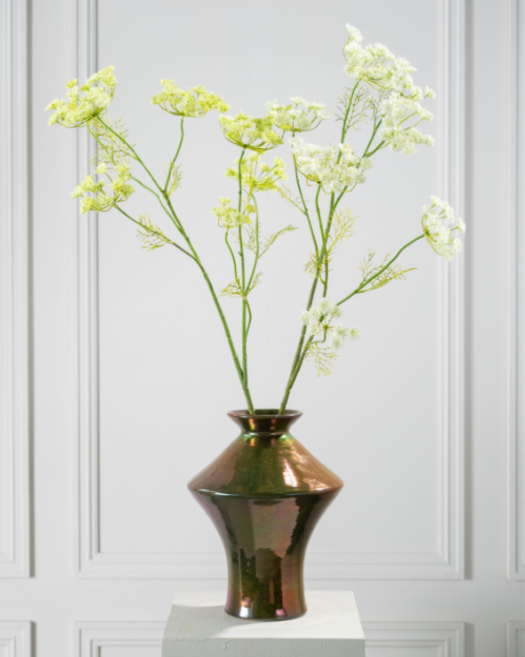 SILK-KA QUEEN ANNES LACE IN WHITE 78CM