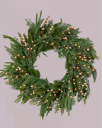GOLD BERRY WREATH 60CM