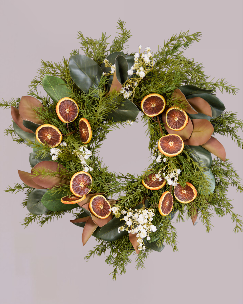 MAGNOLIA AND ORANGE WREATH
