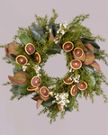 MAGNOLIA AND ORANGE WREATH
