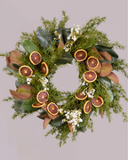 MAGNOLIA AND ORANGE WREATH