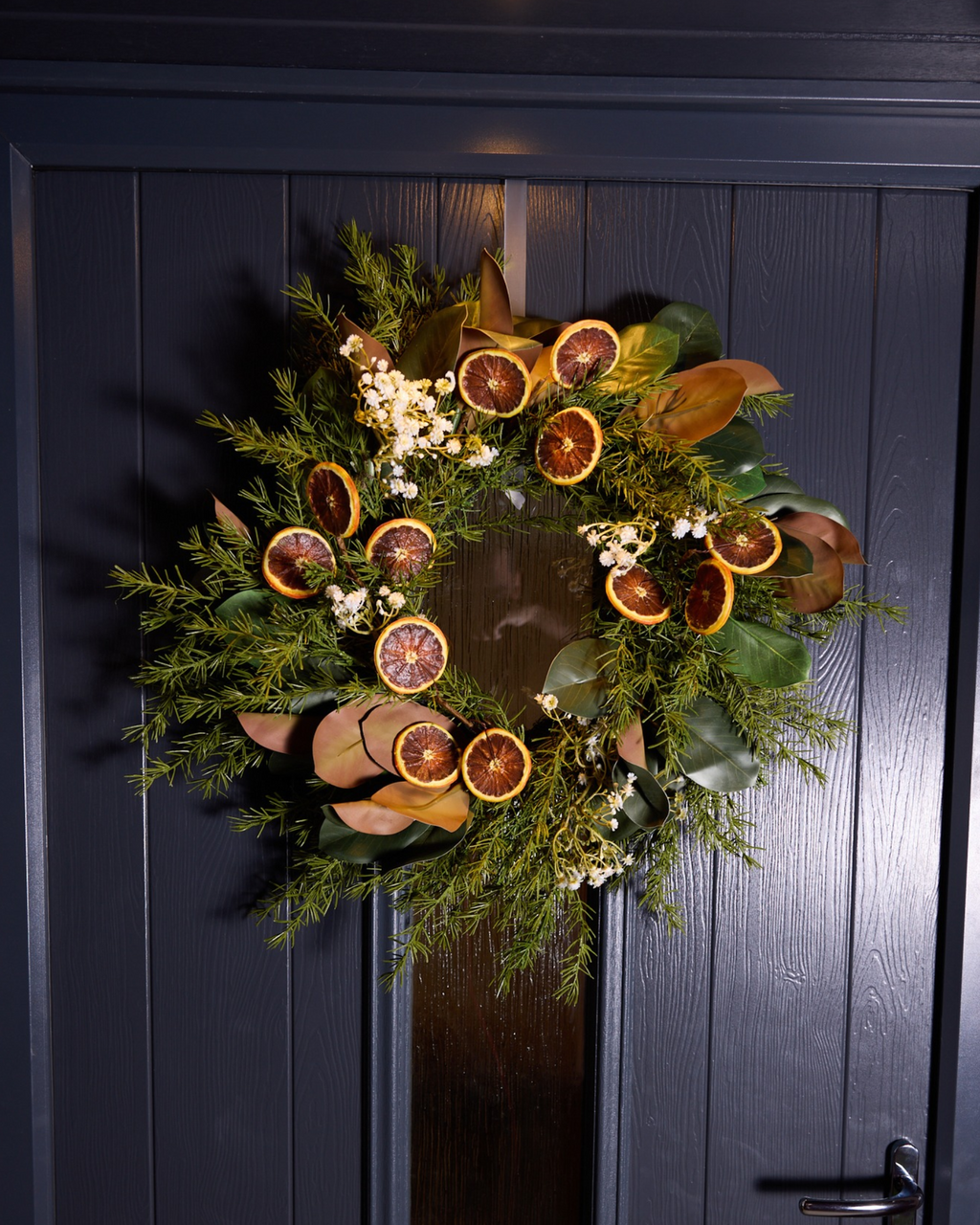 MAGNOLIA AND ORANGE WREATH