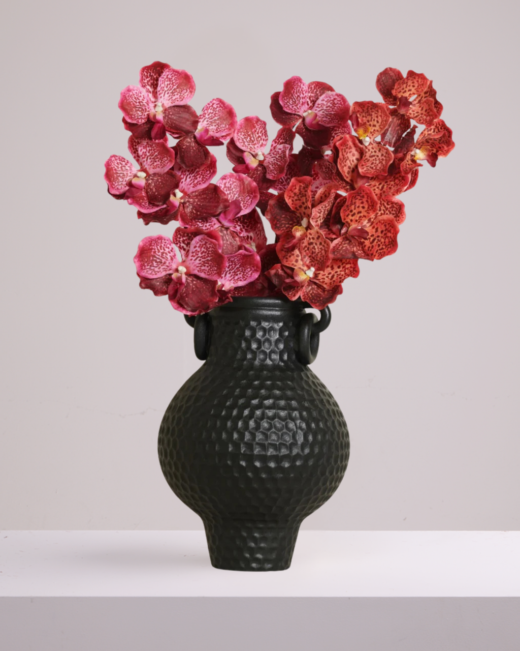 ABSOLUTE LUXURY REAL TOUCH ORCHIDS BURNT ORANGE