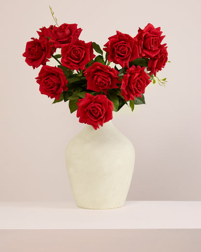 VALENTINES ROSE BOUQUET - RED/MERLOT/WHITE