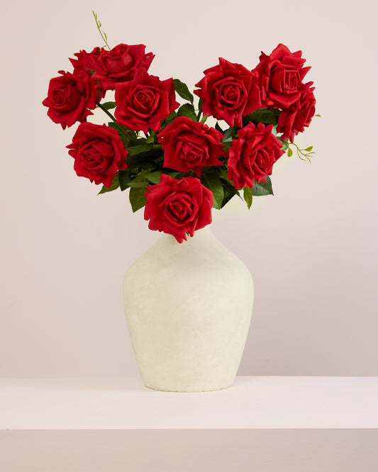 VALENTINES ROSE BOUQUET - RED/MERLOT/WHITE