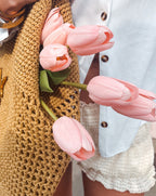 REAL TOUCH TULIPS PINK