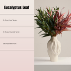EUCALYPTUS LEAF ARRANGEMENT IN BURGUNDY AND GREEN