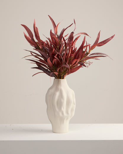 AUTUMNAL LEAF SPRAY IN BURGUNDY