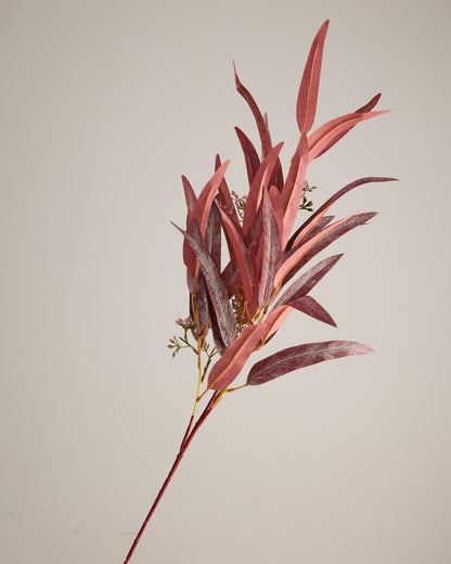 AUTUMNAL LEAF SPRAY IN BURGUNDY