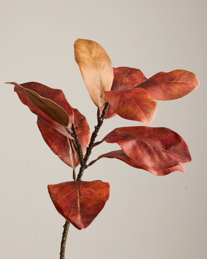 MAGNOLIA BRANCH IN BURNT ORANGE