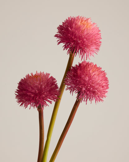 REAL TOUCH ALLIUM TRIO IN HOT PINK