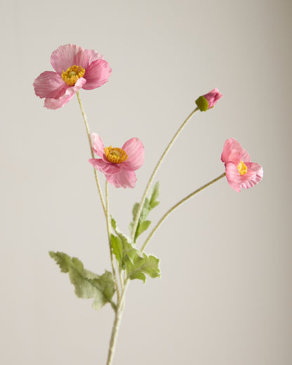 SILK POPPY IN LIGHT PINK