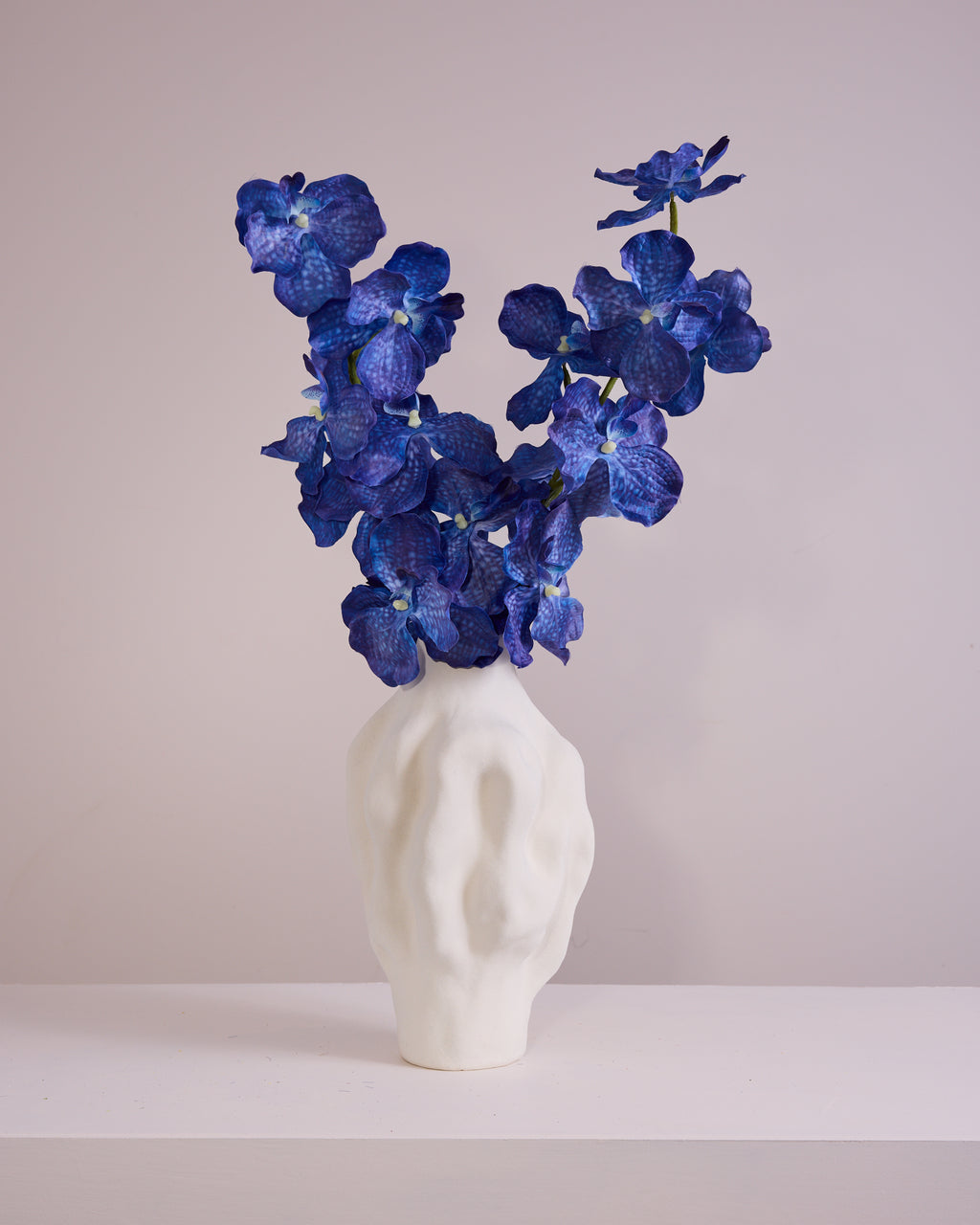 LARGE BLUE SILK ORCHID