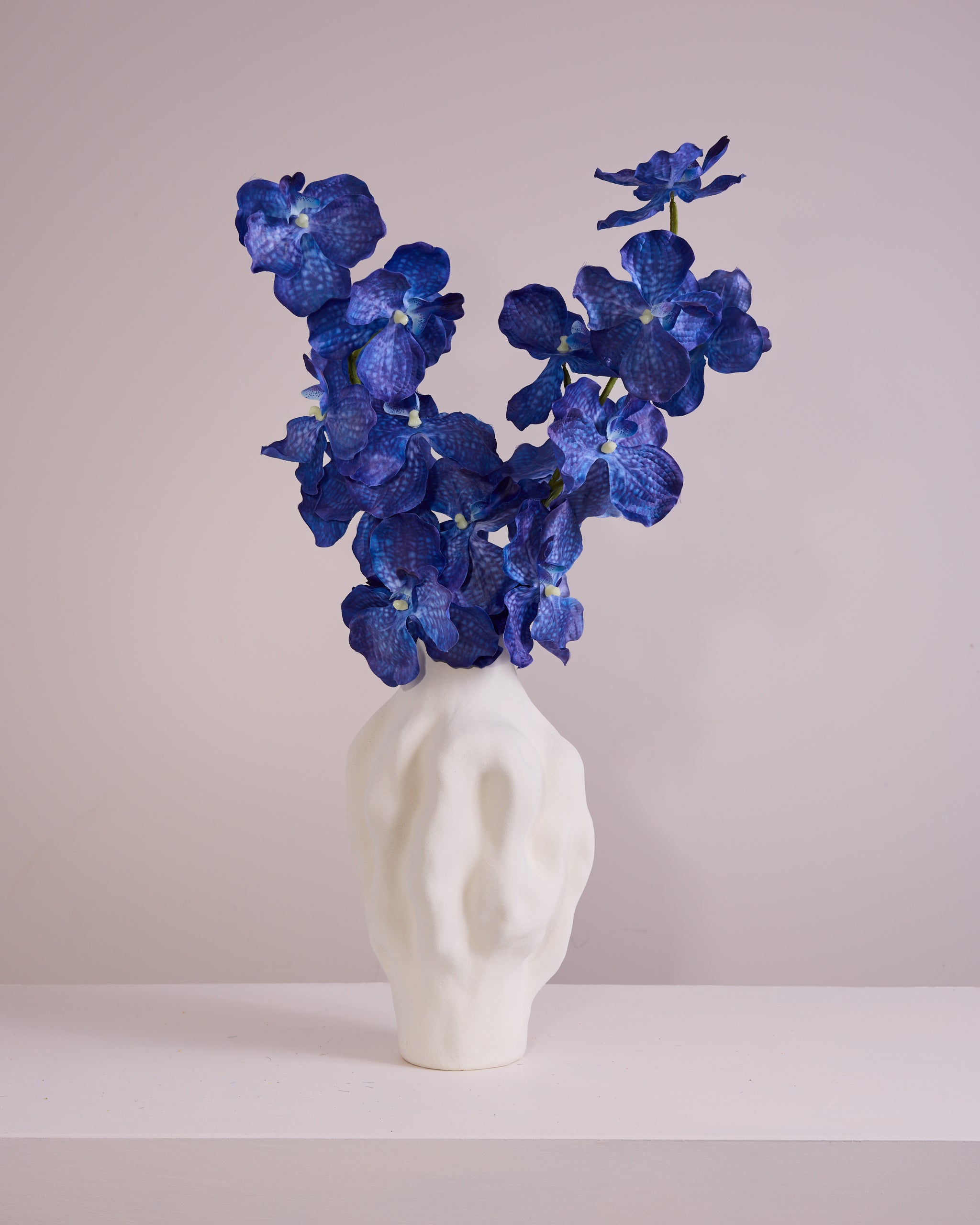 LARGE BLUE SILK ORCHID