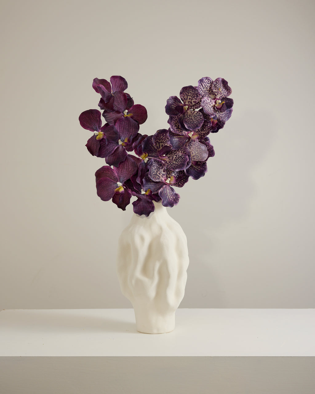 ABSOLUTE LUXURY REAL TOUCH ORCHID IN VARIEGATED PURPLE