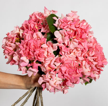 LUXURY REAL TOUCH HYDRANGEA SOFT PINK