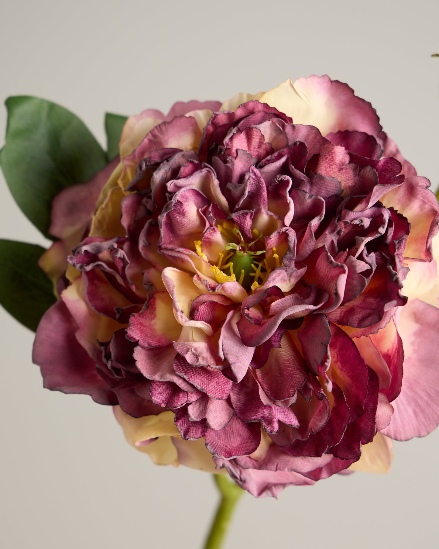 LUXURY REAL TOUCH VINTAGE PEONY MERLOT