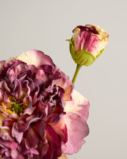 LUXURY REAL TOUCH VINTAGE PEONY MERLOT