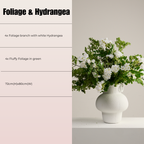 FOLIAGE AND HYDRANGEA ARRANGEMENT